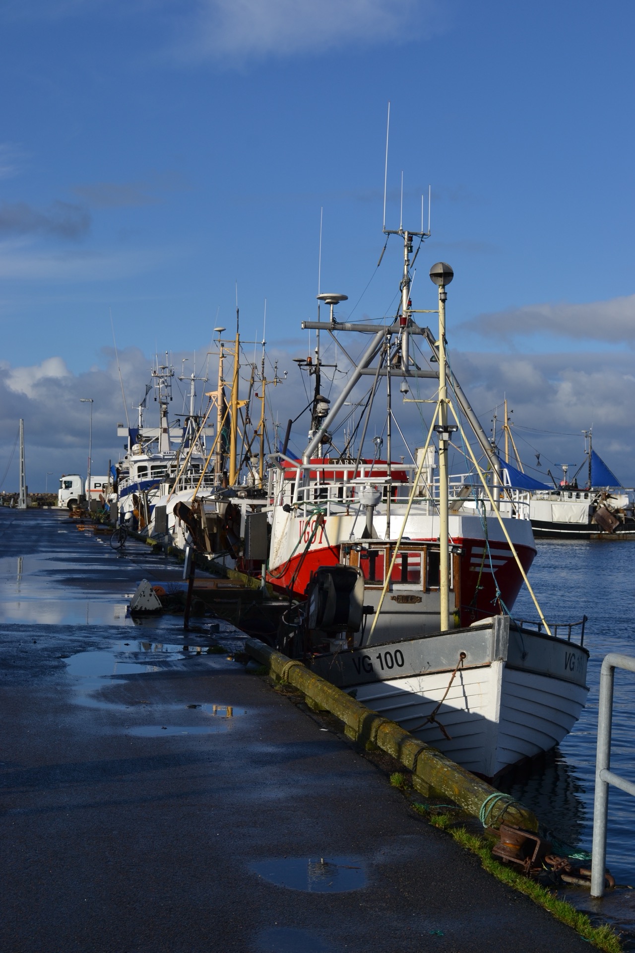 Träslövsläge fishing harbor, Sweden