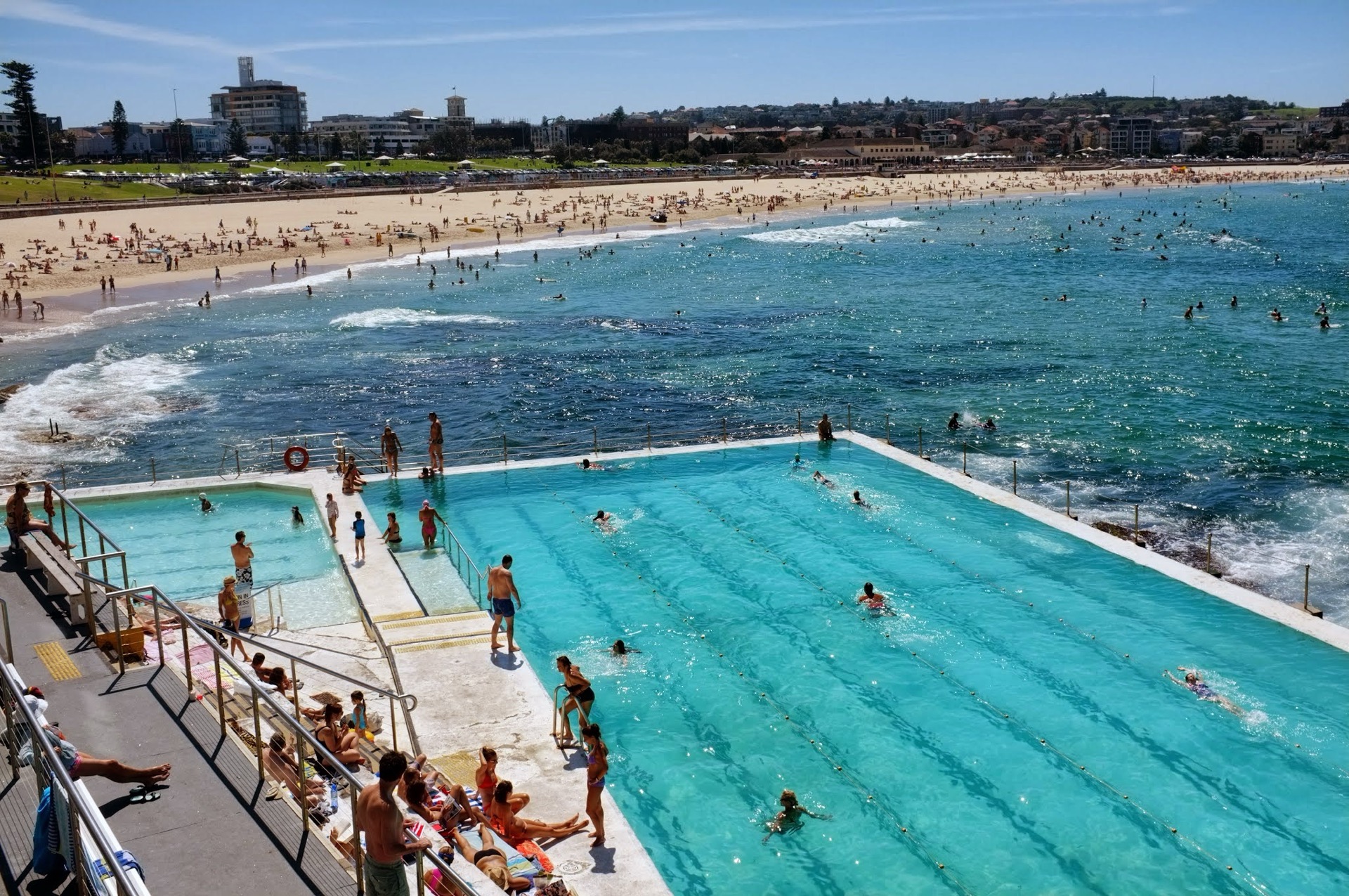 The Icebergs Club and Bondi Beach, Sydney, Australia