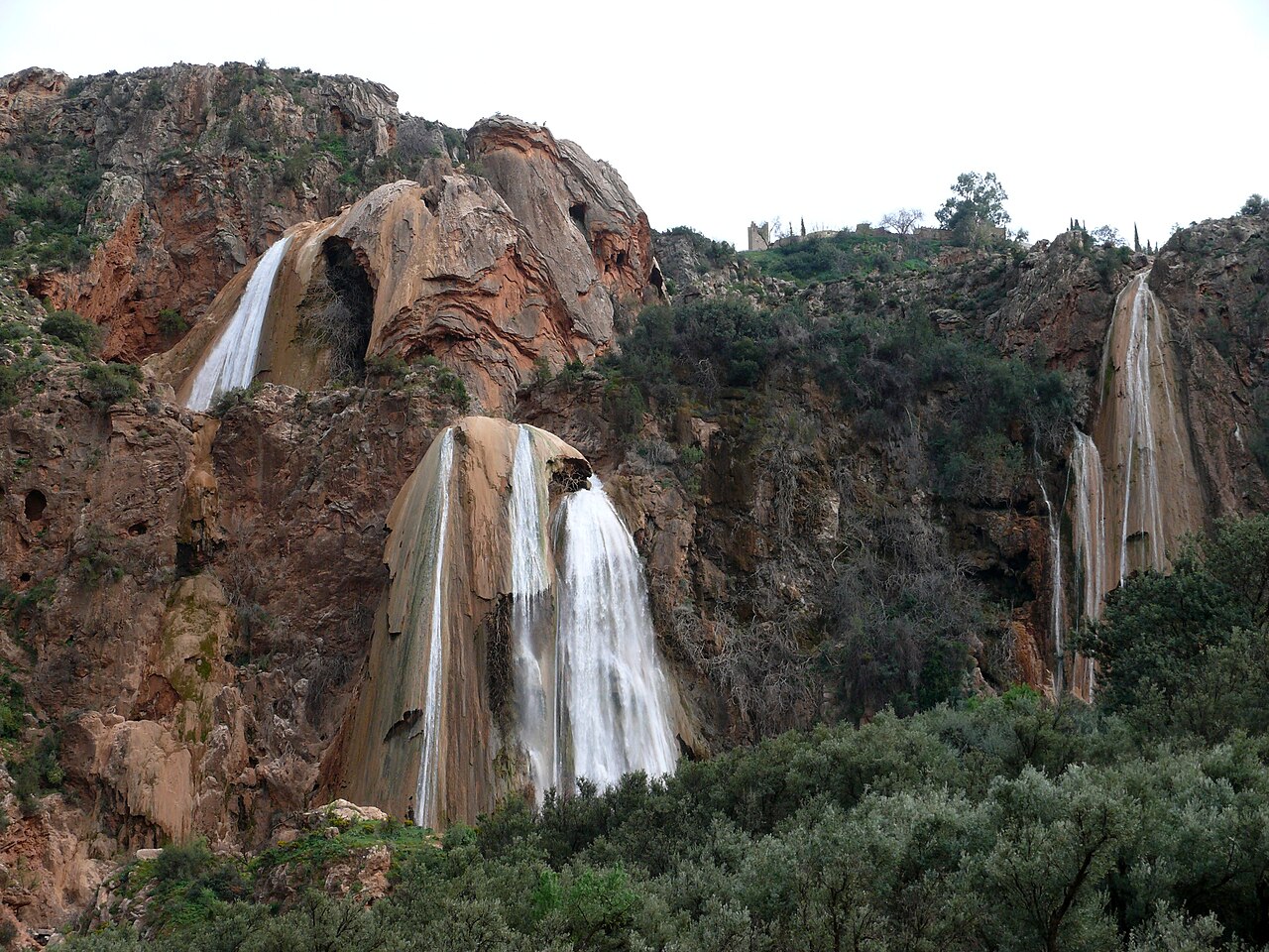 Voile de la Mariée waterfall near Imouzzer des Ida Outanane