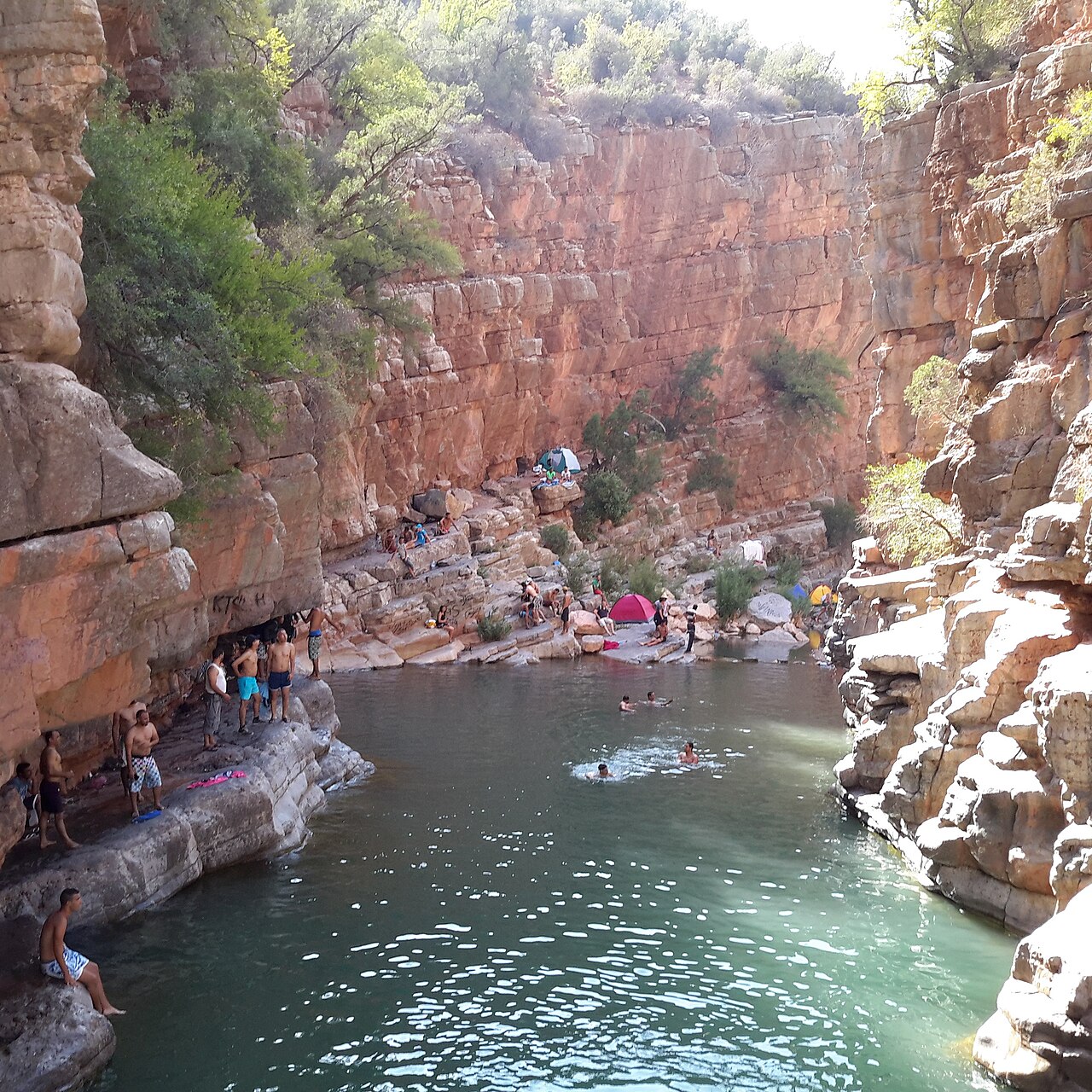 Paradise Valley palm oasis and pools near Agadir