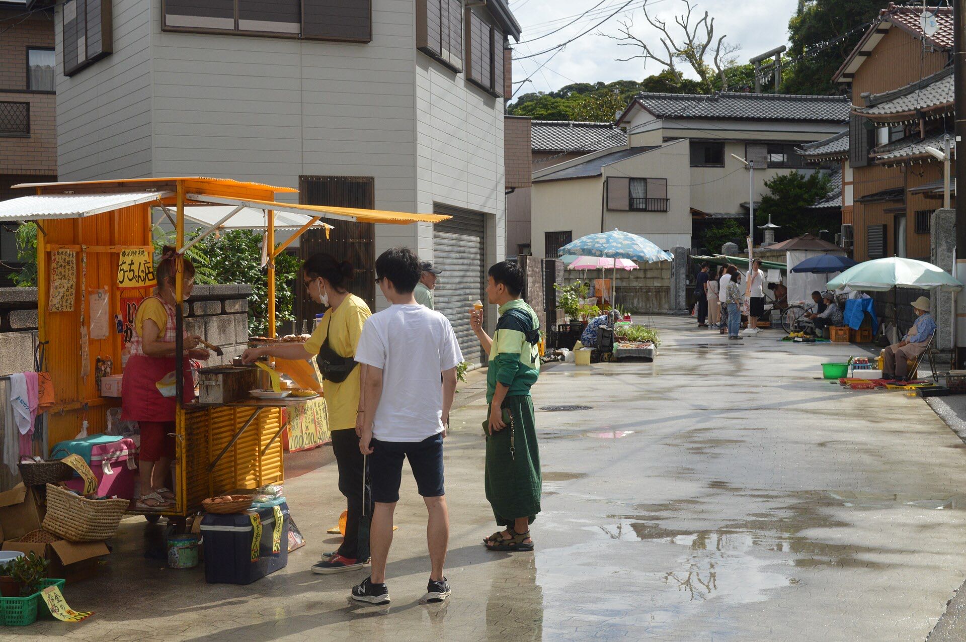 Stalls at the Katsuura Morning Market, Chiba Prefecture, Japan