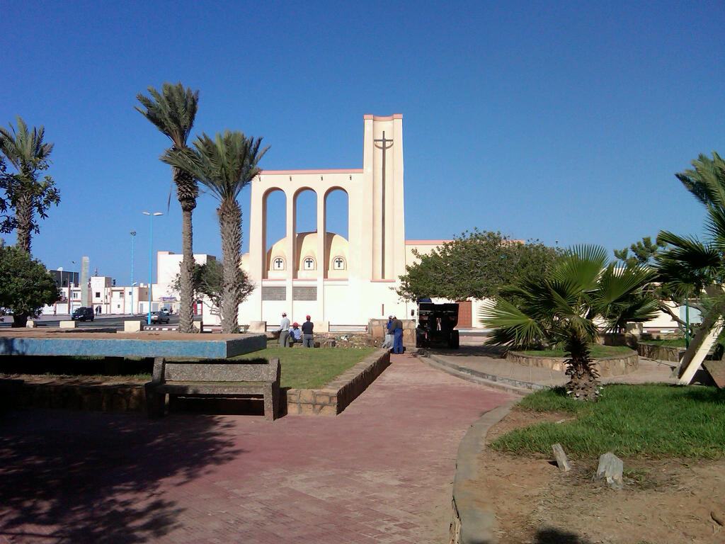 Our Lady of Mount Carmel Church in central Dakhla, Western Sahara