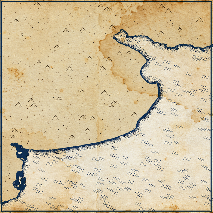 Outline of the Argentine coast: Buenos Aires on the Rio de la Plata and Mar del Plata on the Atlantic to the south