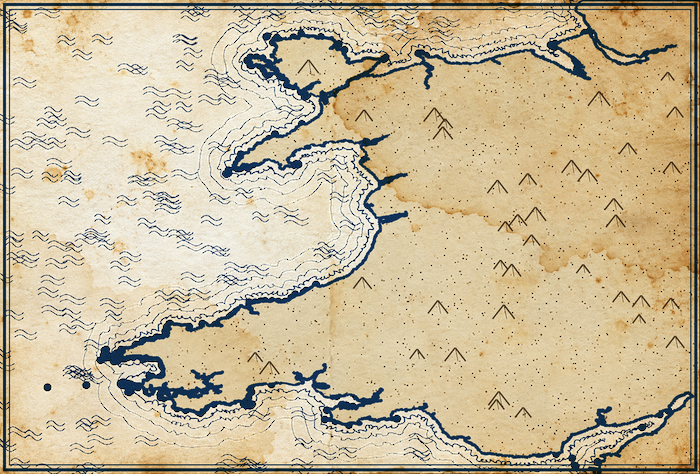Outline of Wales: Cardiff Airport on the south-east coast and Pembrokeshire on the south-west