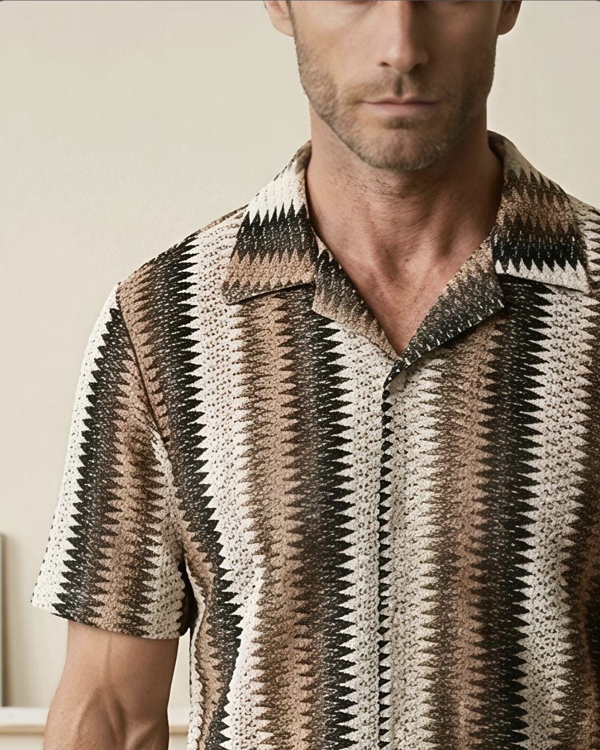 Coast men's patterned resort shirt detail
