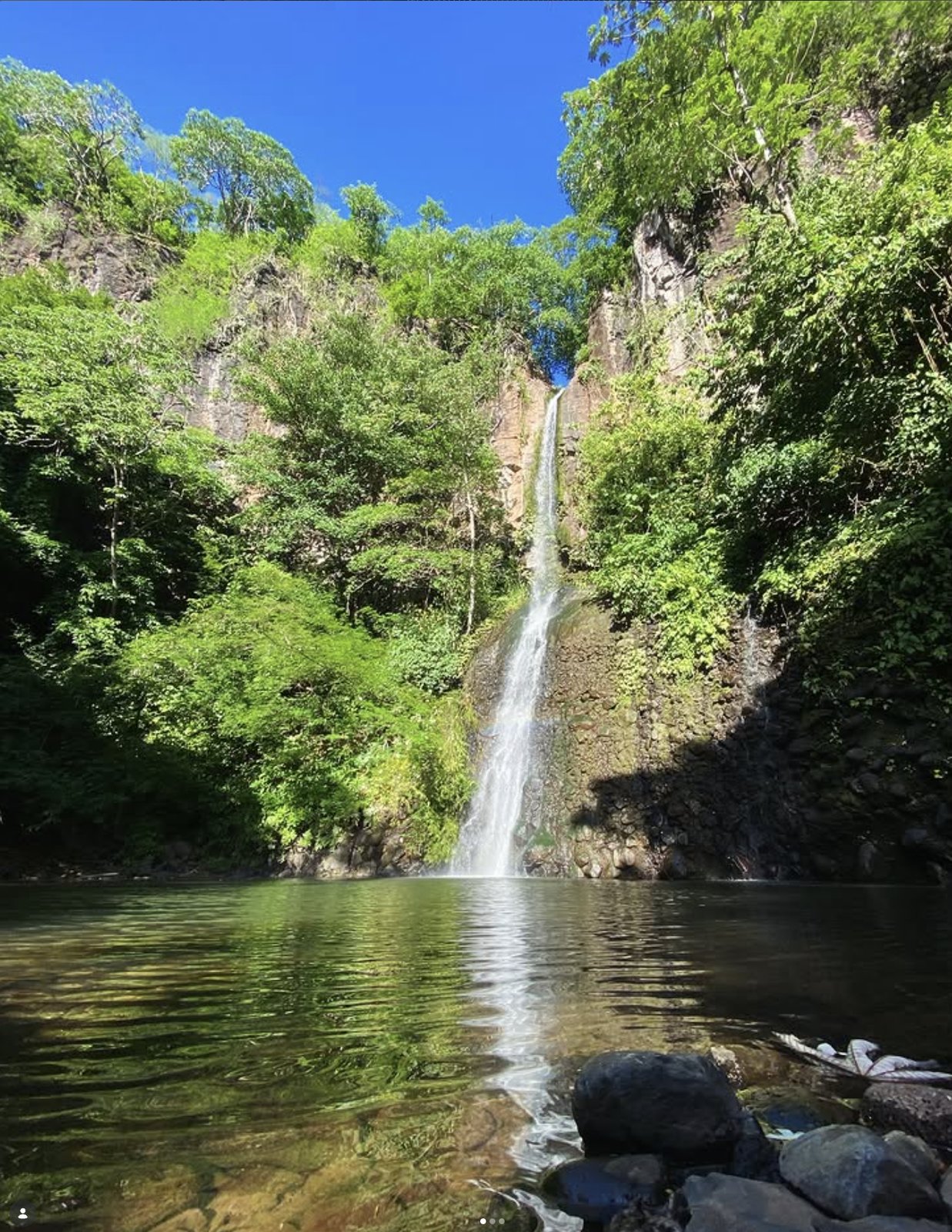 Waterfall near Rancho Agua Fria, Punta Mango