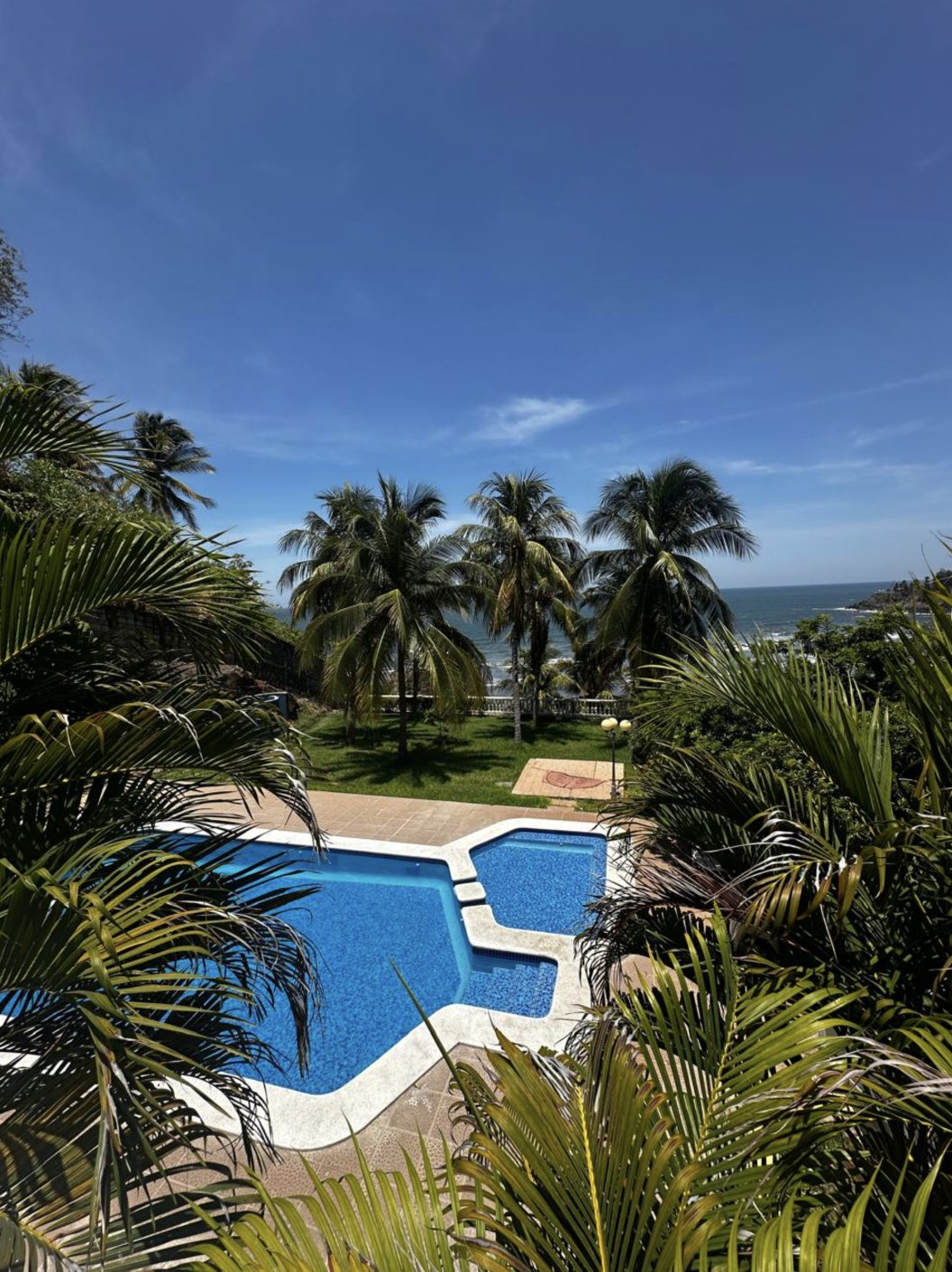 Pool and grounds at Rancho Infinito Beach House