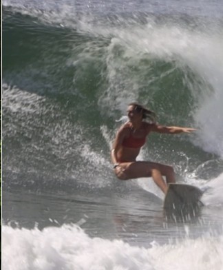 Surfer in the barrel, shot by Ulise Hernandez