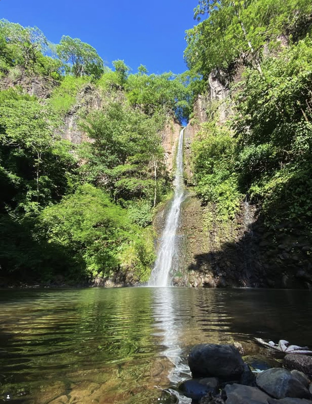 Waterfall and swimming hole visited on the Xplore Punta Mango tour