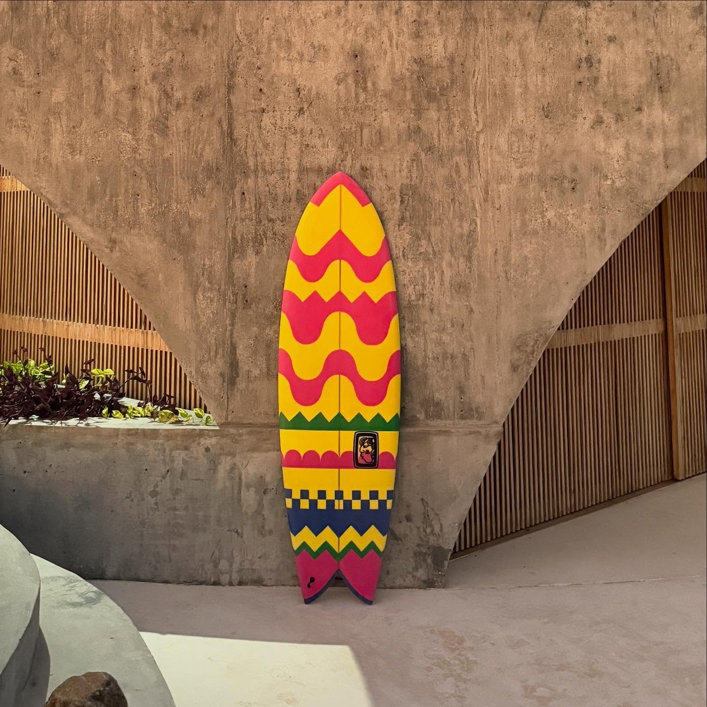 Custom hand-shaped surfboard by Odyboards, Puerto Escondido