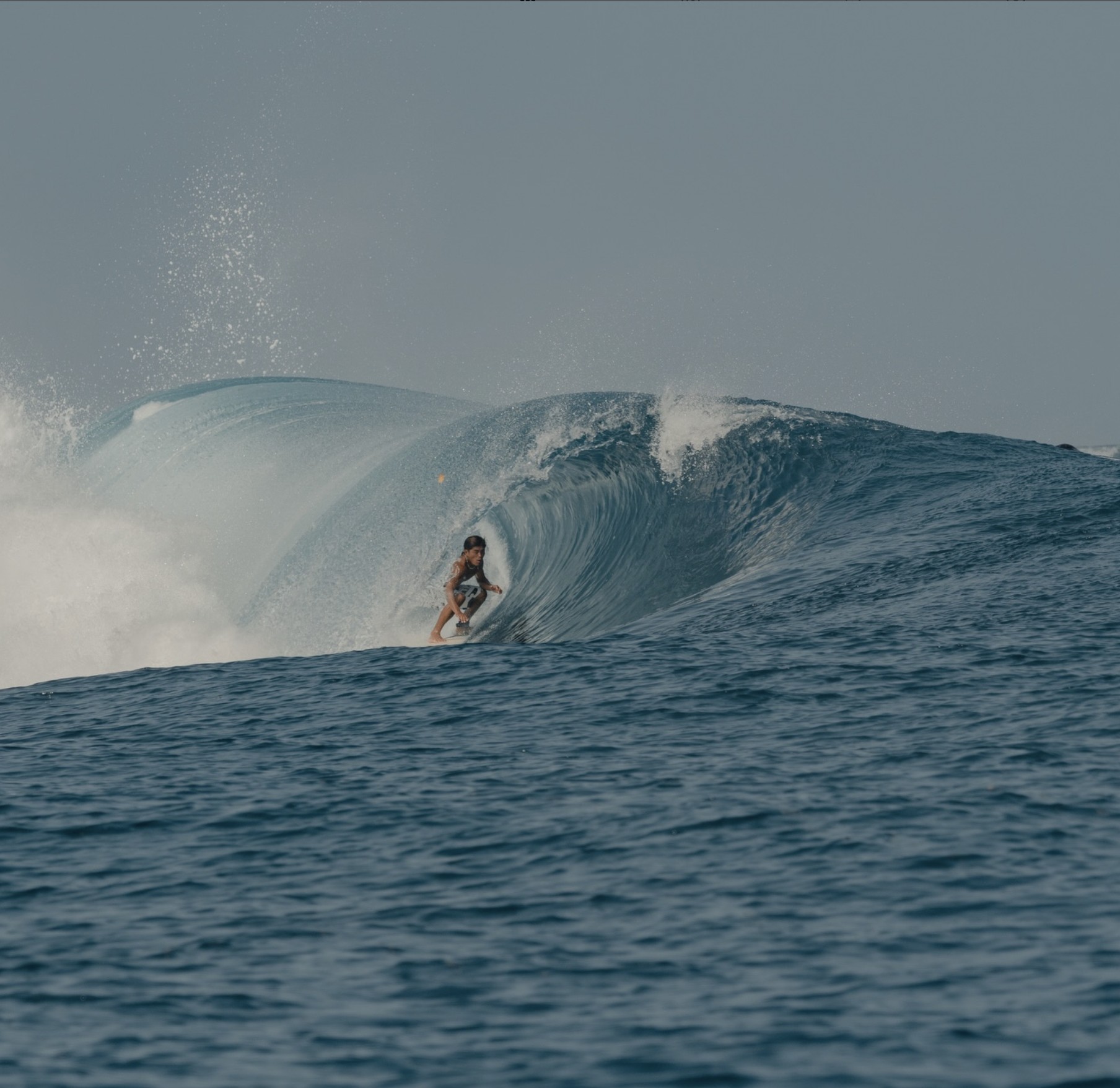 Jet surfing inside a barrel on Siargao